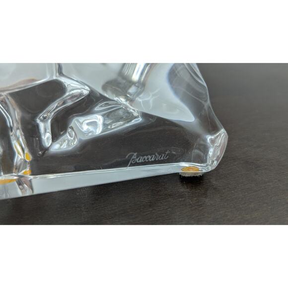 Baccarat Crystal Dog Labrador Retriever Lab Figurine Paperweight 7.25" France - Picture 11 of 14